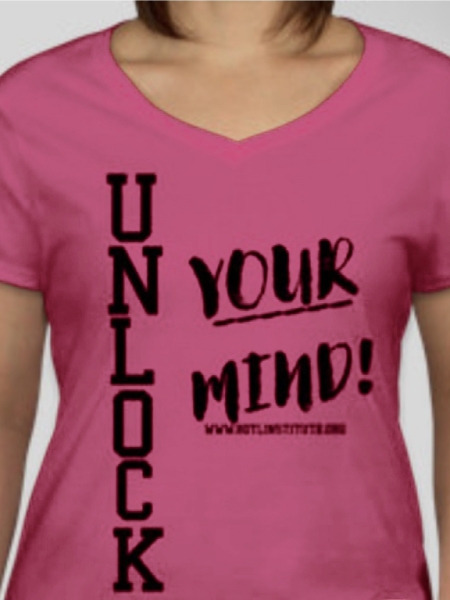 Merch-V-Neck-Unlock-Your-Mind sangria